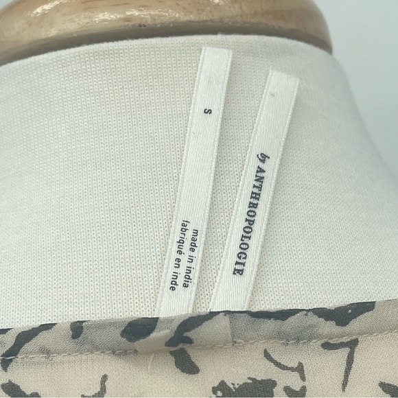 Talulah Tiered Midi Dress in Ivory Black Anthropologie Size Small - Picture 10 of 10